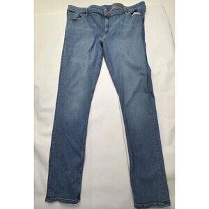 ASOS Men’s Light Wash Stretch Jeans 46x32 Straight Tapered Denim